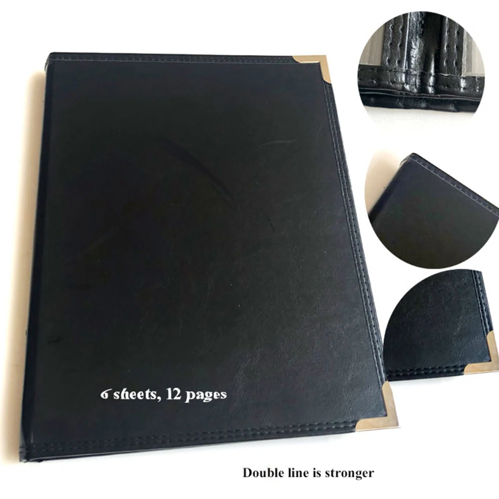 Recipe Book Hotel Transparent Recipe Pvc Shell making A4 Loose-Leaf Menu This Meal Card Holder