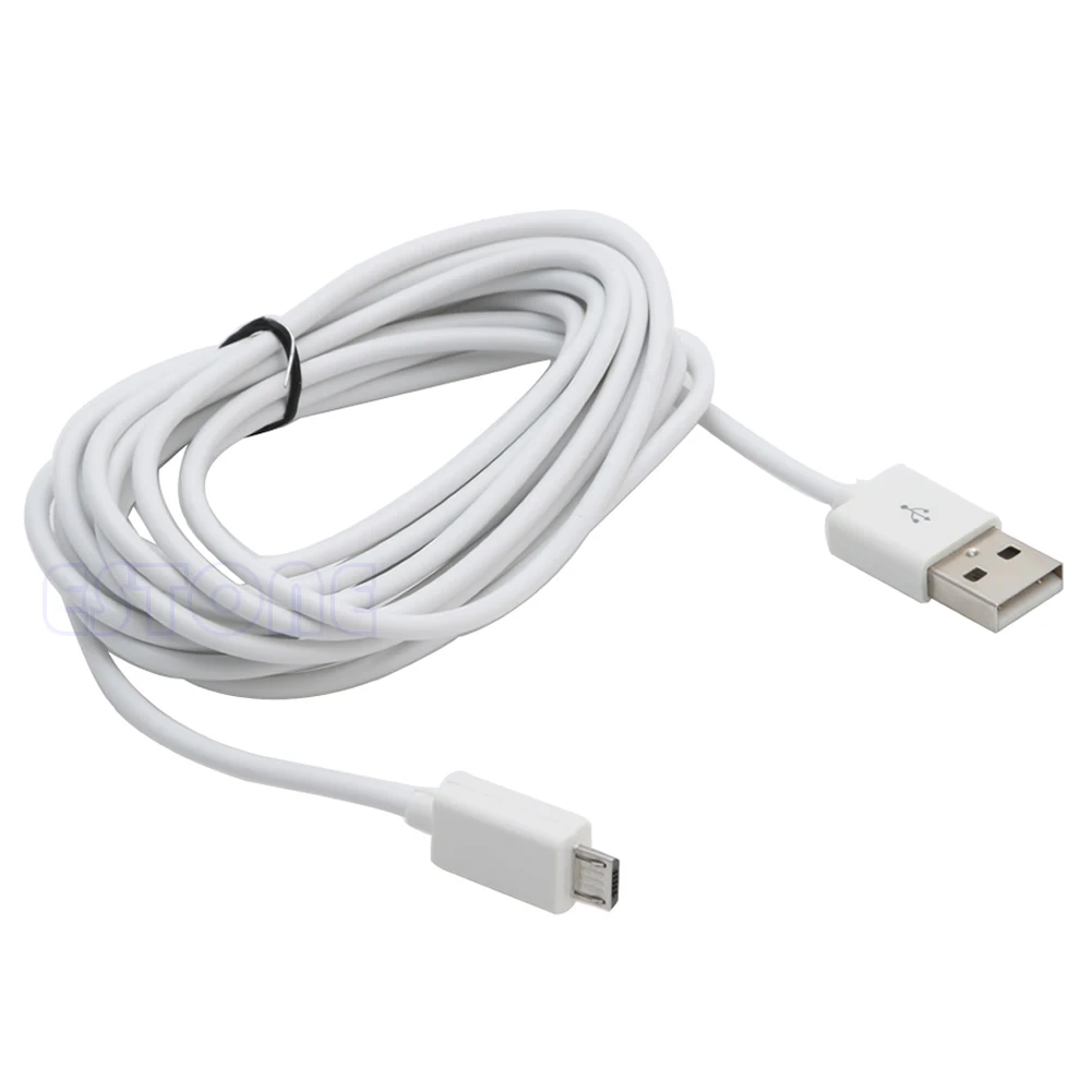 Cable de alimentación de carga Micro USB para controladores PS4, Cable de 3 metros de largo, 900F