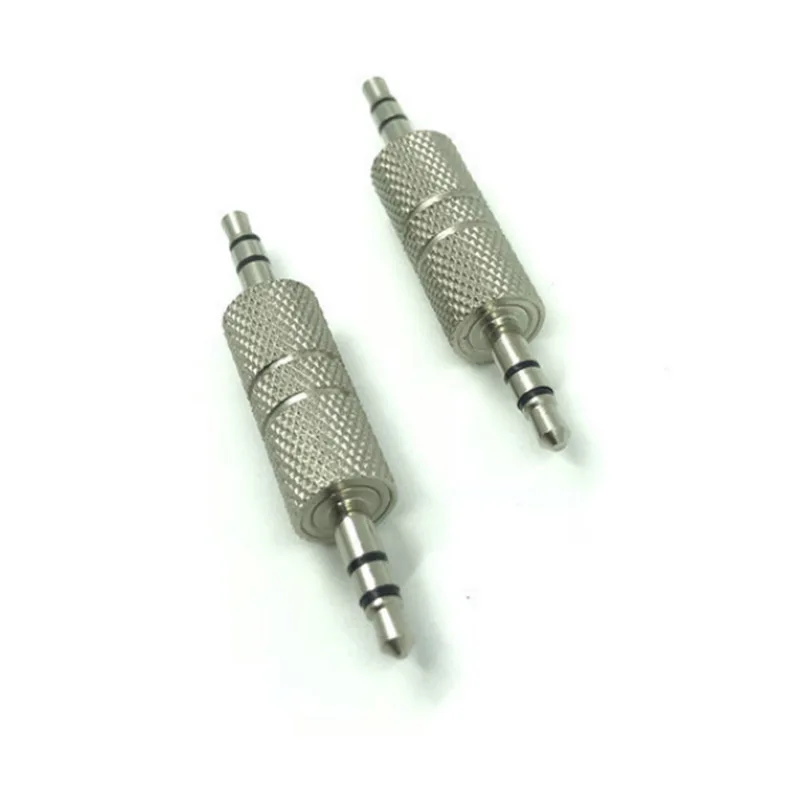 2pcs Martinetti 3.5mm a 3.5 millimetri Adattatore Audio Spina maschio Connettore per Aux Altoparlante del Cavo Della Cuffia di Martinetti 3.5
