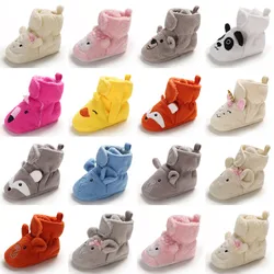 Newborn Cute Baby Socks Shoes Boy Girl Star Toddler First Walkers Booties Cotton Comfort Soft Anti-slip Warm Infant Crib Shoes