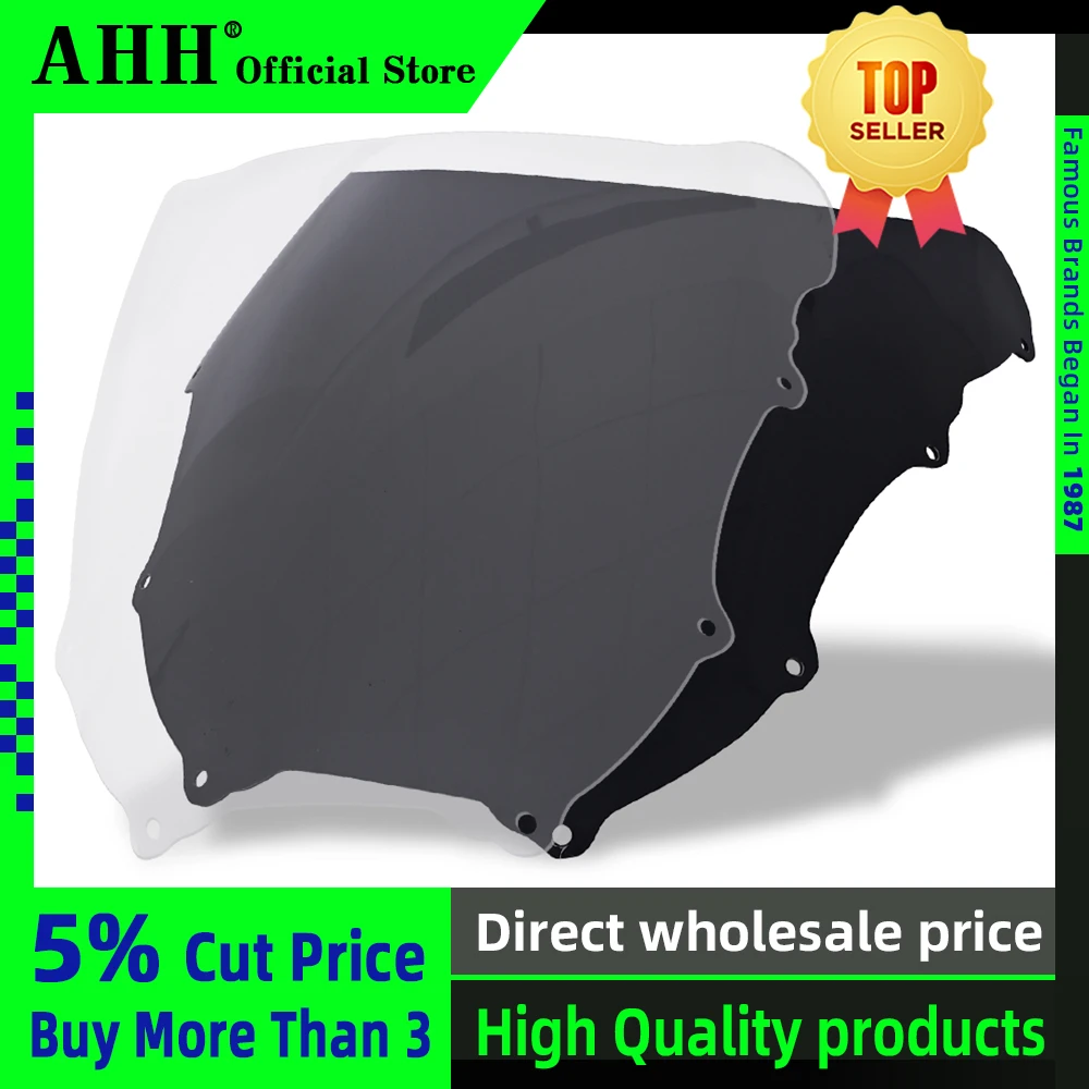 

AHH Motorcycle Windshield Spoiler Windscreen shroud Fairing Air Wind Deflector For Kawasaki ZXR 400 ZXR400 Single Lamp