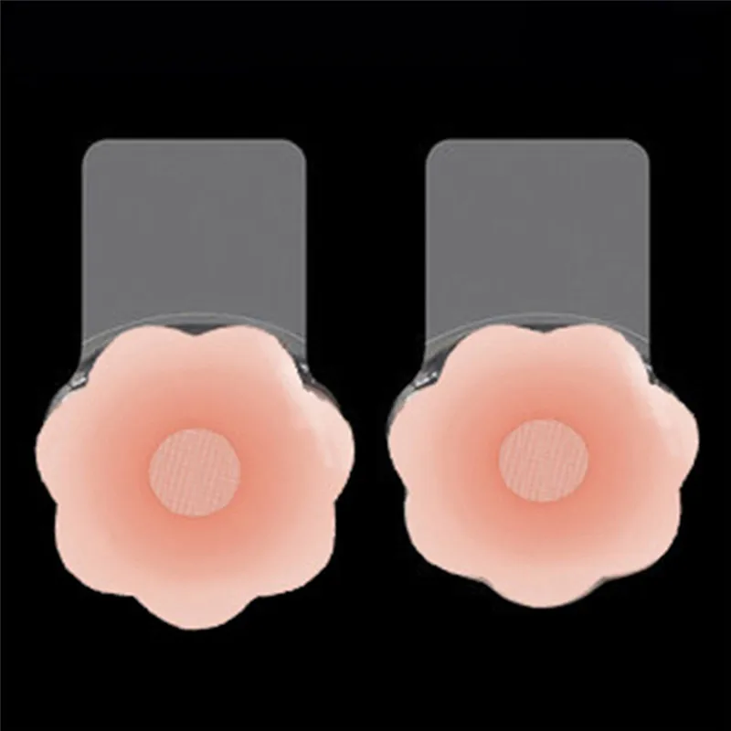 Reusable Sexy Silicone Invisible Nipple Cover Push Pull Up Pads Adhesive Seamless Strapless