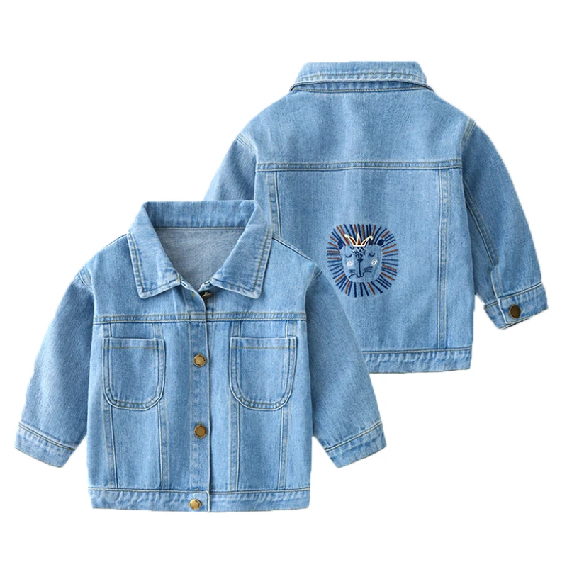 Kids Boys Denim Jackets Single-breasted Casual Baby Cardigan Tops Children Cowboy Outerwear Coats Spring Autumn Children Clothes