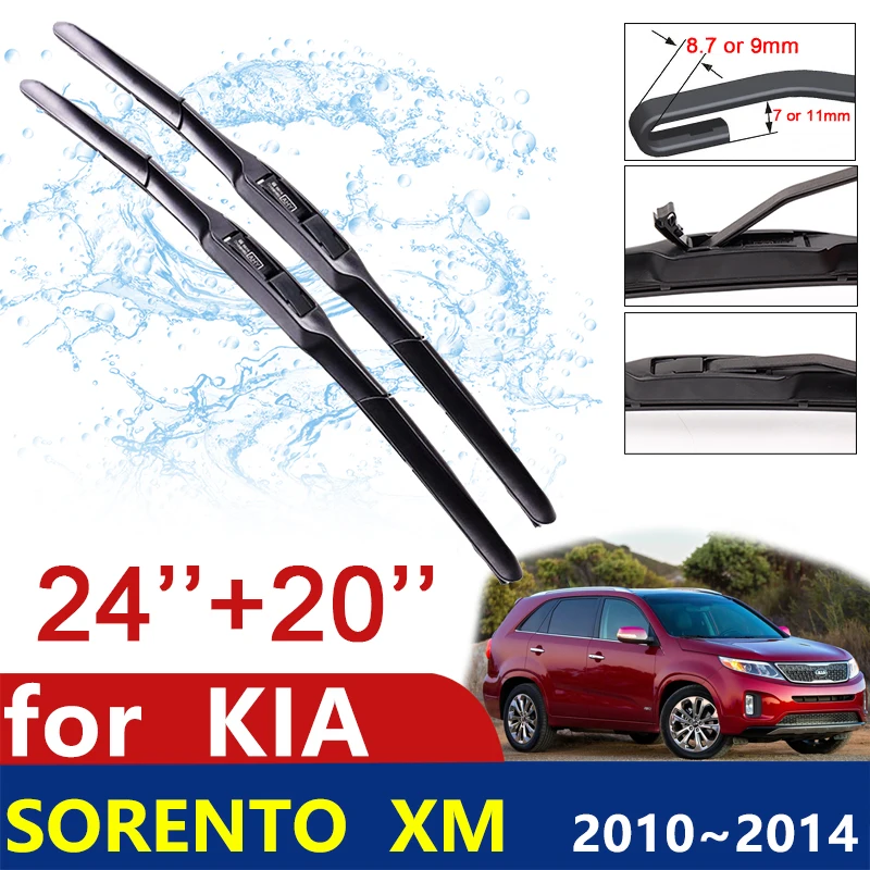 

Car Wiper Blades for KIA Sorento XM 2010~2014 R Front Windscreen Windshield Wipers Blades Car Accessories Stickers 2011 2012