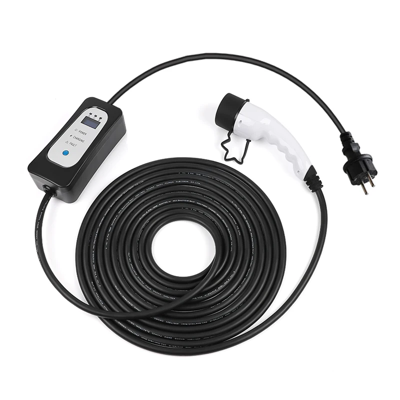 10 Meters 32ft Long EV Charger Type 2  for Electric Car iec62196 Schuko ev charging cable portable level 2 8A/10A/13A/16A