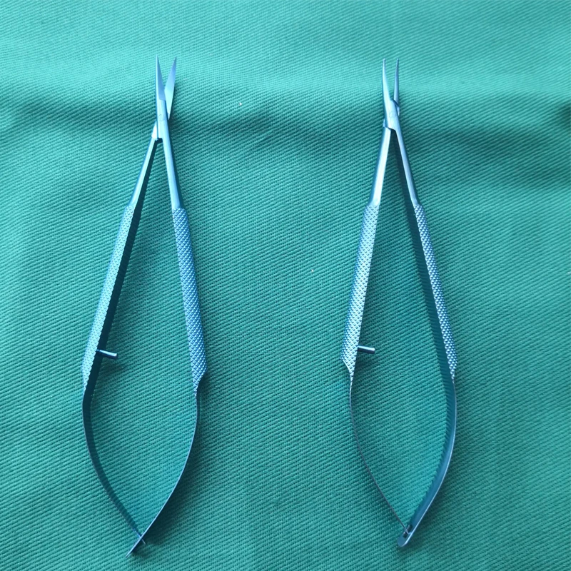 Titán tlloy Művi Műszerek Szem- microsurgical Fogászati Műszerek MelltŰ Birtokos + 11.5cm Olló +tweezers