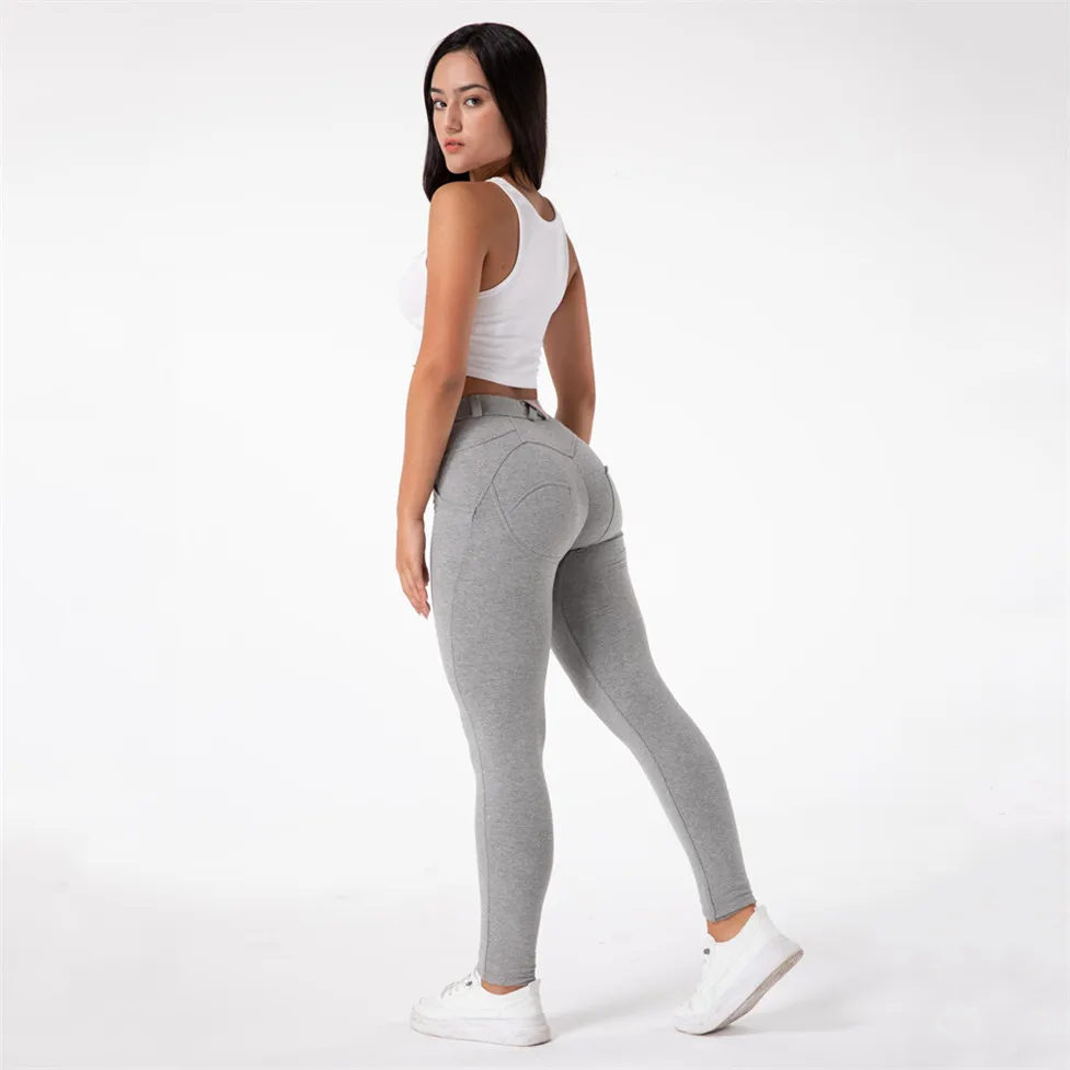 Shascullfites Leggings Voor Meisjes Skinny Legging Grijs Wit Femme Push Up Mid Rise Broek Sexy Leggings Elastische Slanke Panty