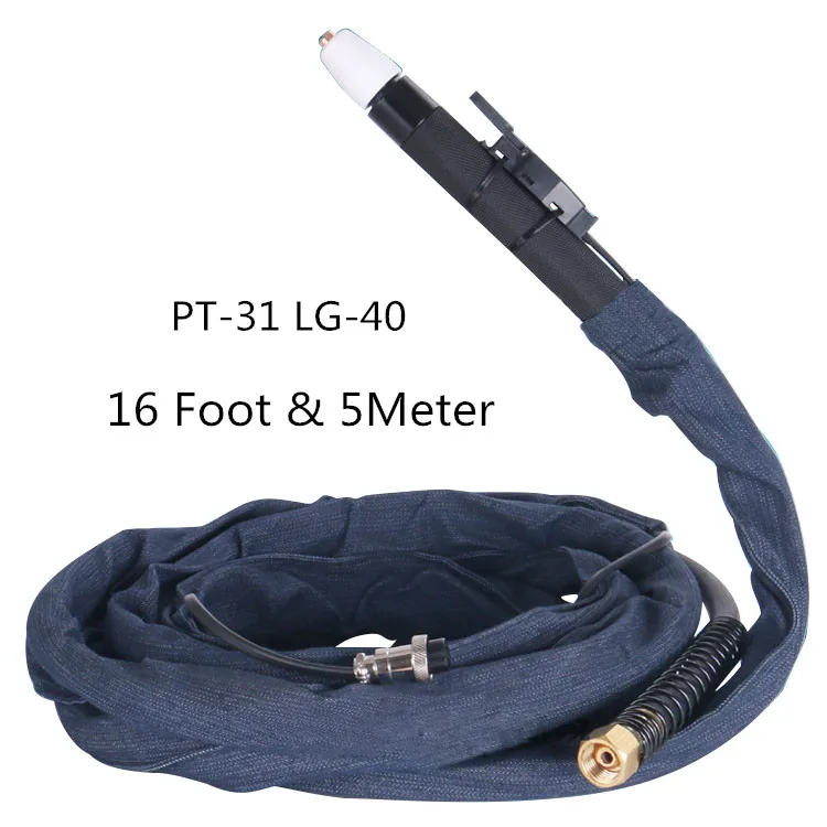 Very useful Pt31 & Lg40 air integrated Plasma cut Torch 17\feet and 5M\straight Machine Torch Whole body (torch)