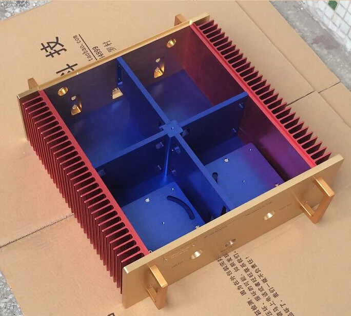 

High-end chassis Swiss machine NH-108B DIY all aluminum chassis 440x430x160MM