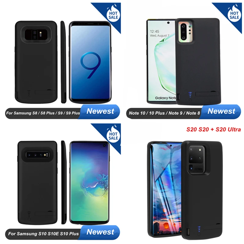 10000Mah For Samsung Galaxy S24 S23 S22 S21 FE S8 S10 S10e Note 8 9 10 20 S20 + Plus Ultra Battery Case Charger Case Power Bank