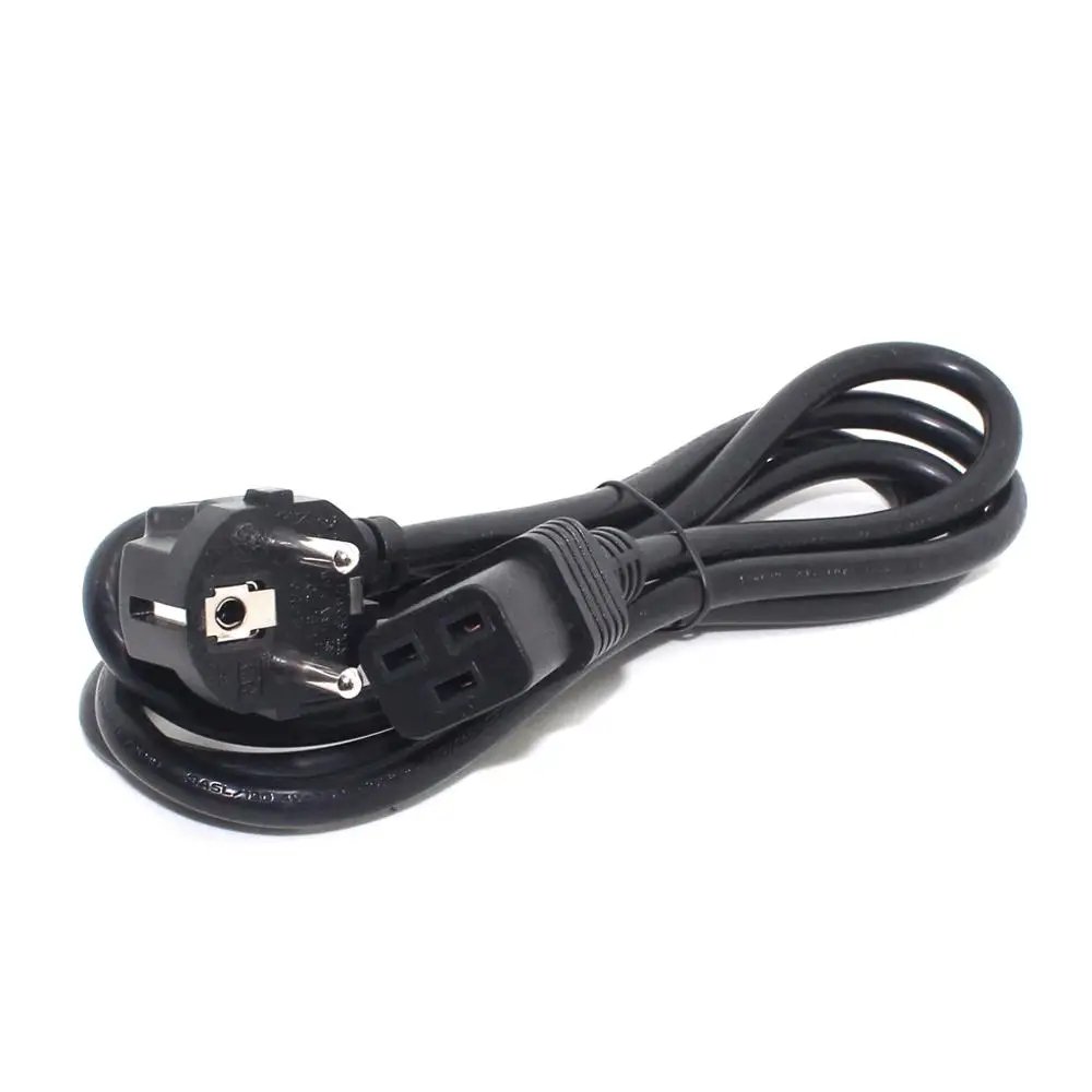 IEC 320 C19 To EU Schuko 2 Prong Plug Extension Cord For UPS PDU, Connected To C20 AC Power Cable Adapter Lead Cord 3G1.5mm 1.5m