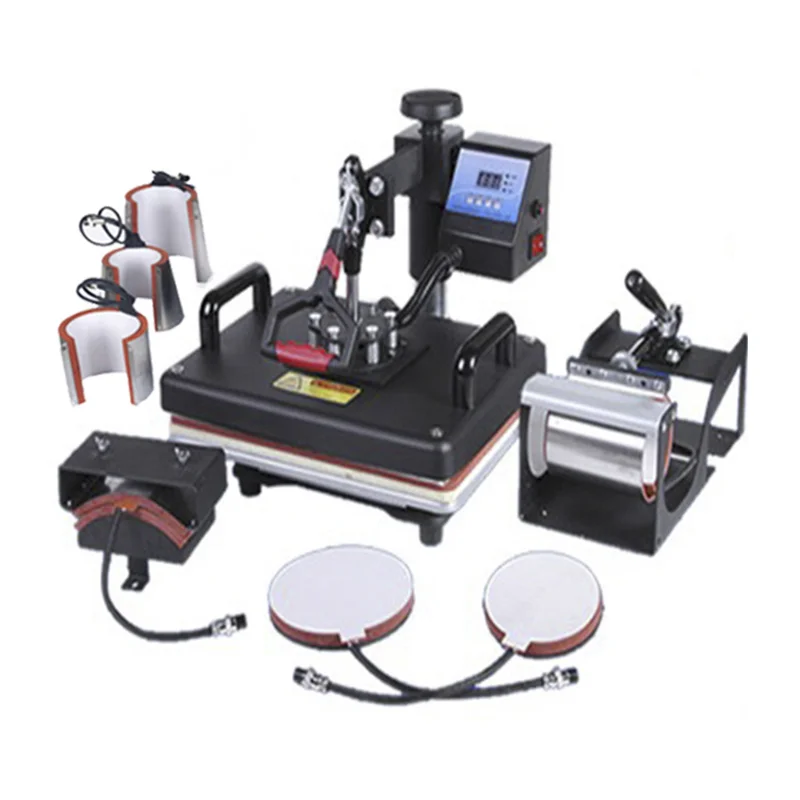 Heat Press Machine Multi-Function Machine T-shirt Heat Press Machine Eight-in-one Shaking Head Heat Press Machine