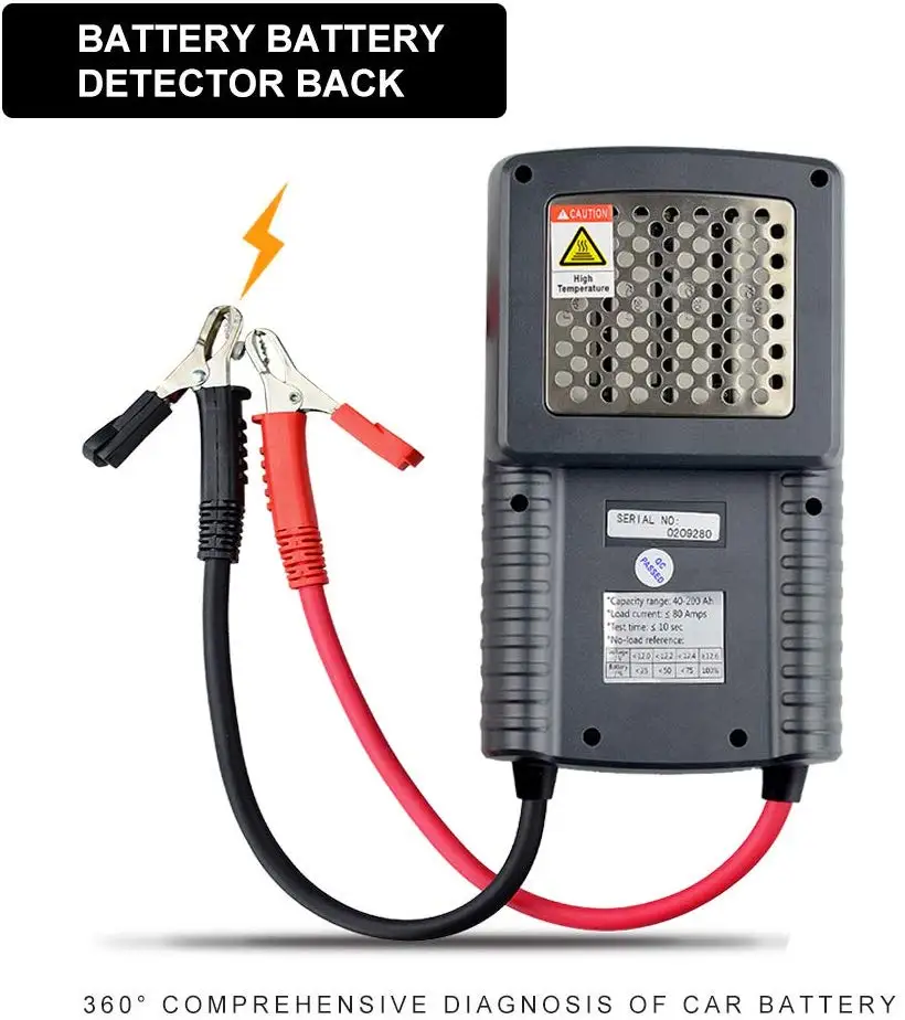 Automotive Battery Tester,Charge System Test Battery Work Load,Internal Resistance,for UPS,Solar Energy,Marine Battery,etc.