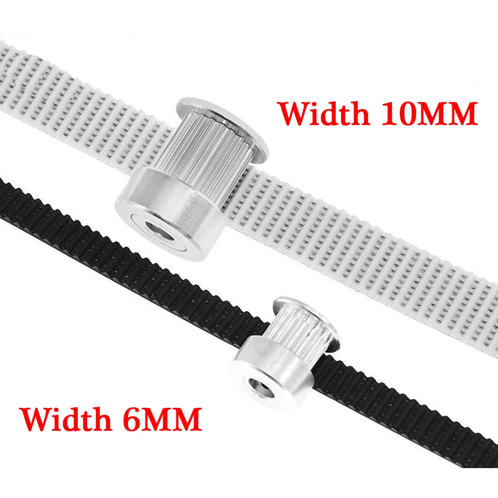 

3d Printer 10M/lot PU With Steel Core Rubber Fiberglass Timing Belt GT2 Belt Black Color 2GT Open Timing Belt 6mm/10mm Width