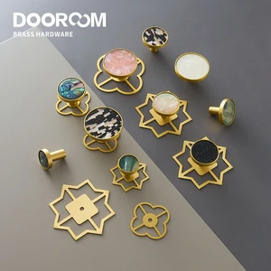 mobilya için kolları ve kolları, pirinç mobilya kolları-pota, basit iskandinav pastoral, gardırop, dresser kolları, çekmeceli dolap, yuvarlak, renkli çekme Bir kepçenin sapına 8 çekirdekli satışlar-no. 3