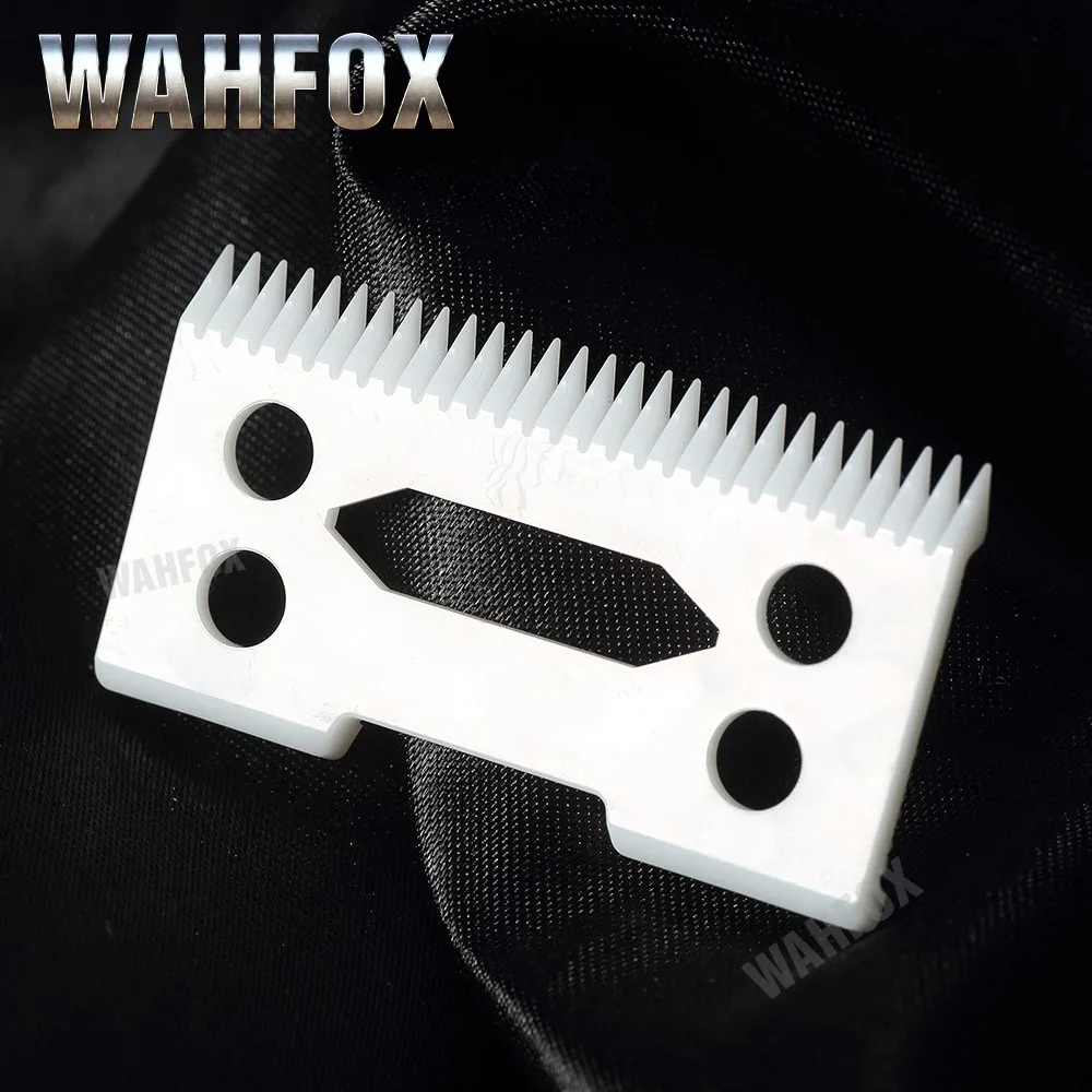 WAHFOX 2 sztuk/zestaw ceramiczne ruchome ostrze 2-otworowe ceramiczne ostrze z pudełkiem do akumulatorowego Clipper wymienne ostrze