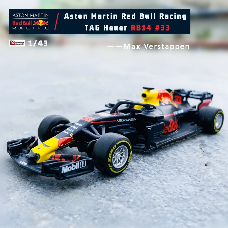 Bburago 1:43 Ferrari F1 Red Bull Benz Formula One RB16B No. 33 racing alloy die-cast toy car model SF90 W10 RB15 RB13 SF71  SF16