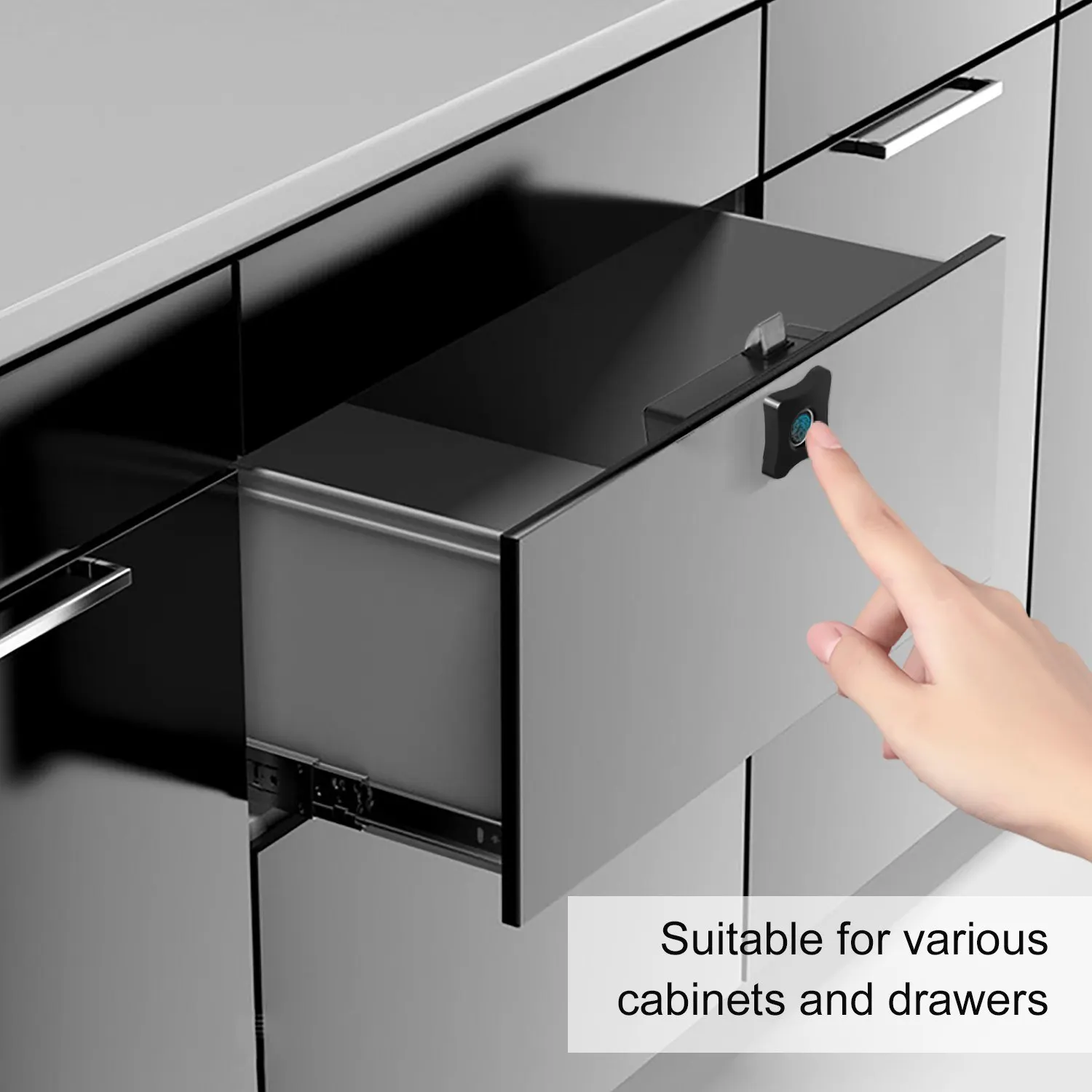 Smart Fingerprint Lock Quick Unlock USB Rechargeable Theft Prevention Intelligent Automatic Security Fingerprint Lock Flower-sha