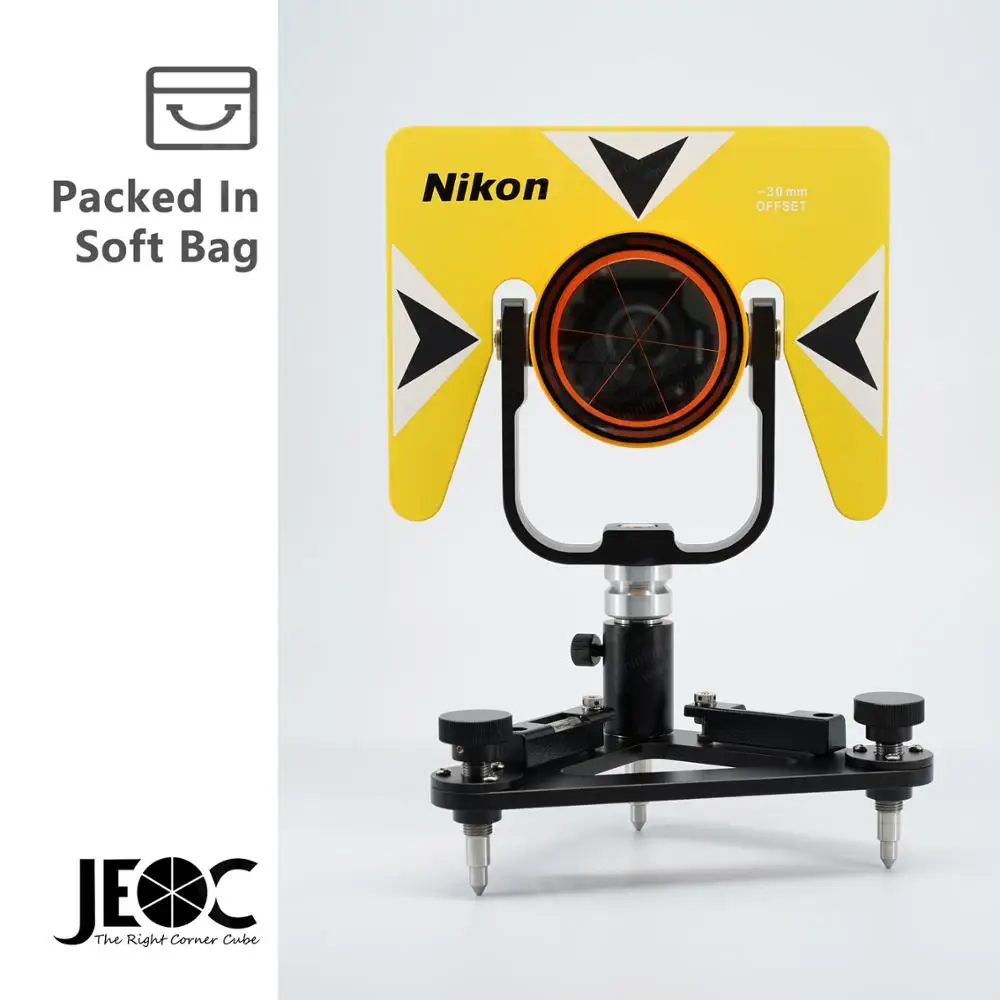 

JEOC Prism and Accurate Tribrach Set, Land Surveying Reflector for Nikon Total Station