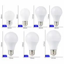 E27 E14 LED Bulb Set 3W-20W #3
