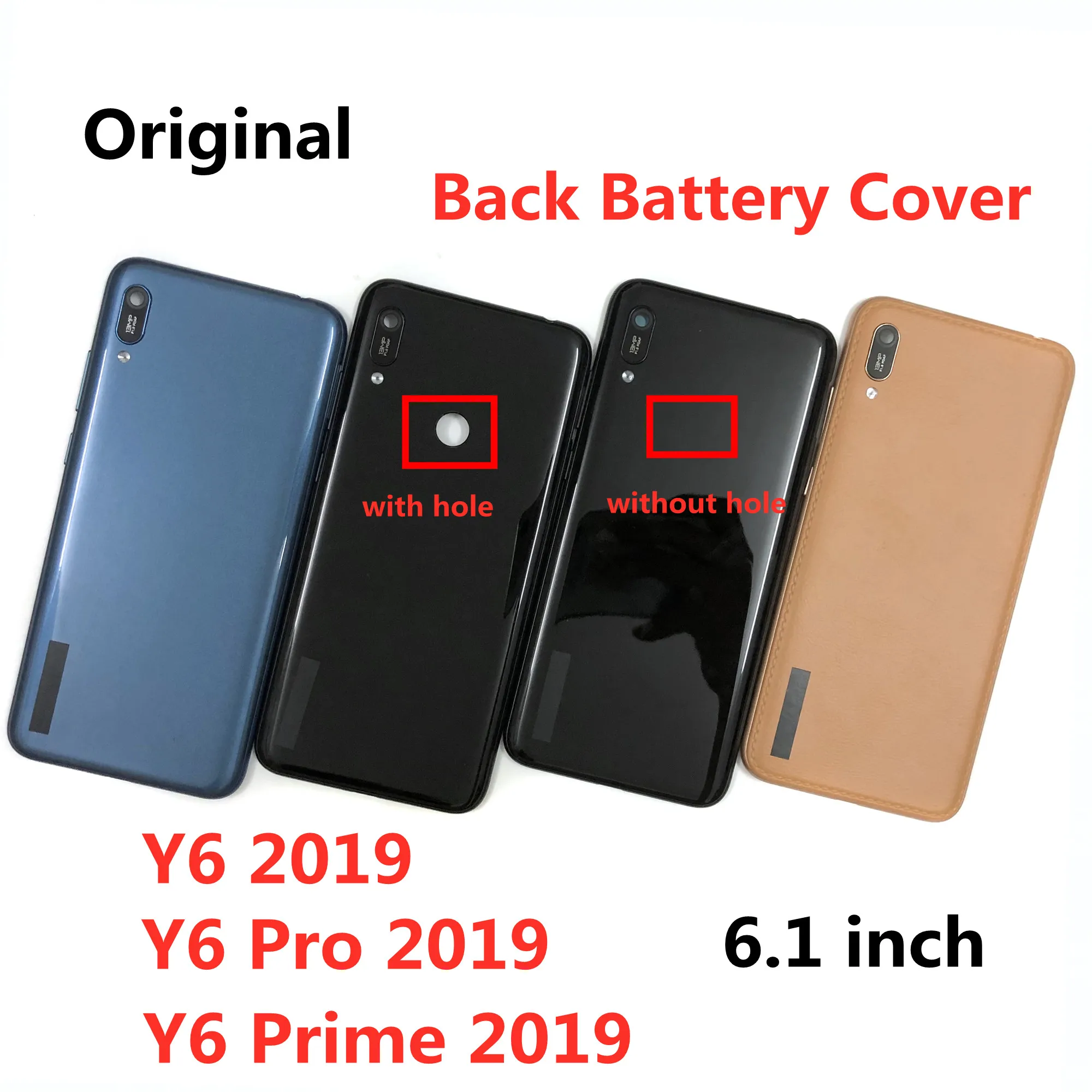 NEW Housing Battery Back Cover For Huawei Y6 2019 / Y6 Prime 2019 / Y6 Pro 2019 Phone Rear door Panel Chassis Lid Parts