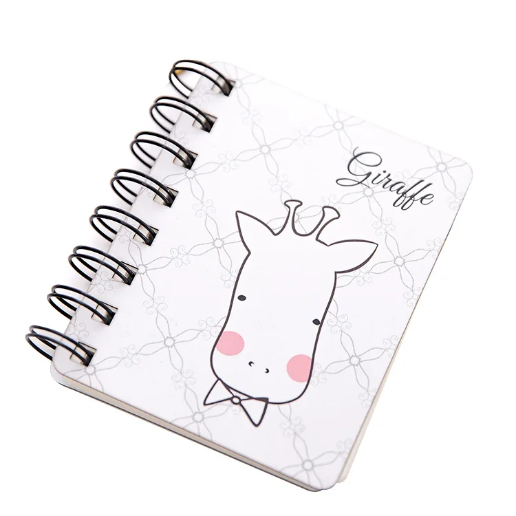 Imagem -05 - Caderno Variedade Bonito dos Desenhos Animados Padrão Animal Rollover Notebook com Portátil Mini Portátil Bolso Notepad Escola Suprimentos Pcs