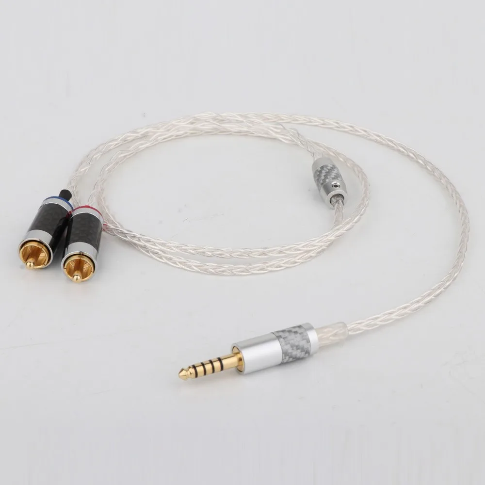 Preffair 4.4mm do 2 wymiana balansu RCA kabel audido Upgrade kabel dźwiękowy