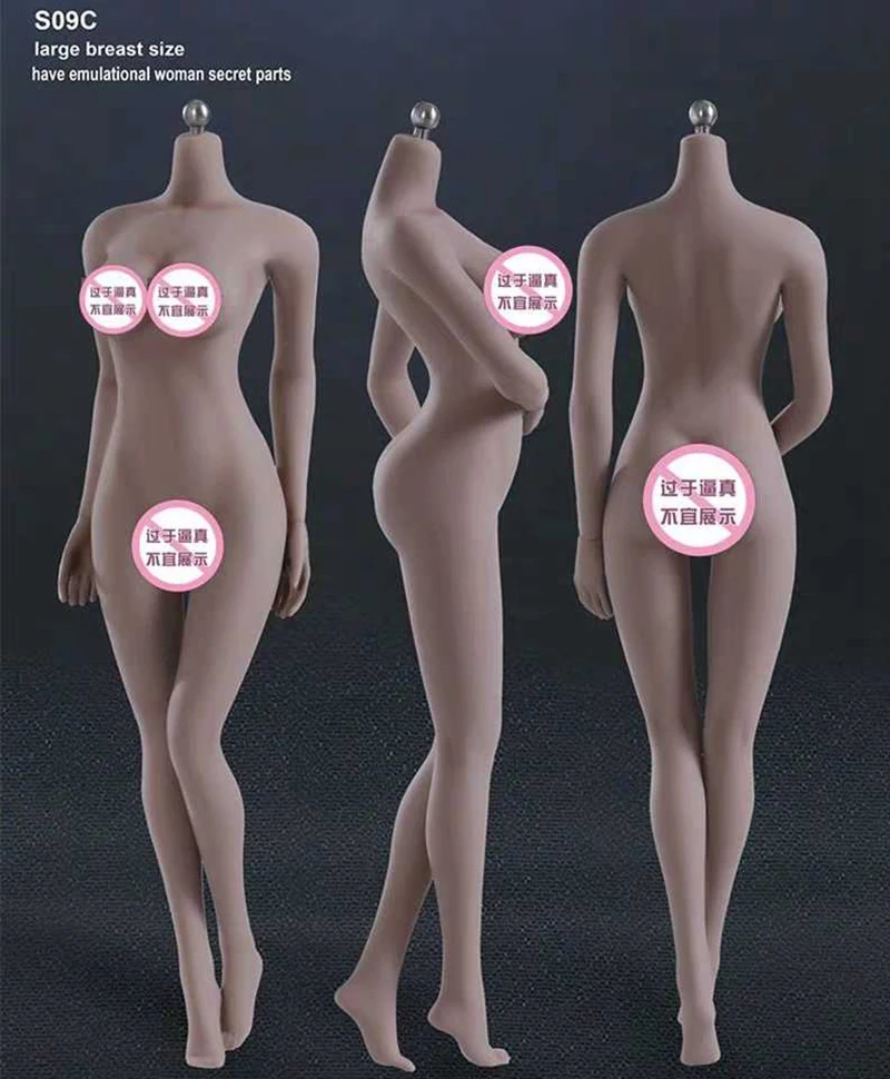 1/6 échelle SFD Suntan peau bricolage femme figurines corps accessoires grand 27 cm BJD figurine poupée en Silicone souple modèle jouets C1204