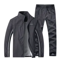 Fato Sportswear de 2 peças para homens, fato de treino masculino, conjuntos esportivos, jaqueta e calças, tamanho asiático, roupas de corrida, primavera, outono, novo