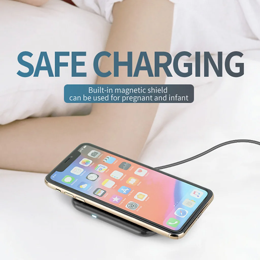 Wireless 10 W Charger Wireless Adapter Bracket Charged Horizontally and Vertically Mini Safe Wireless Accessories