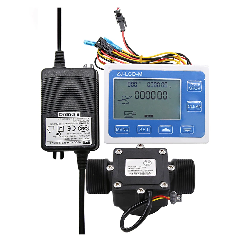 

DN32 Digital Display Flow Quantitative Controller 1-1/4" Water Flow Sensor Solenoid Valve Use To Control And Display Liquid Flow