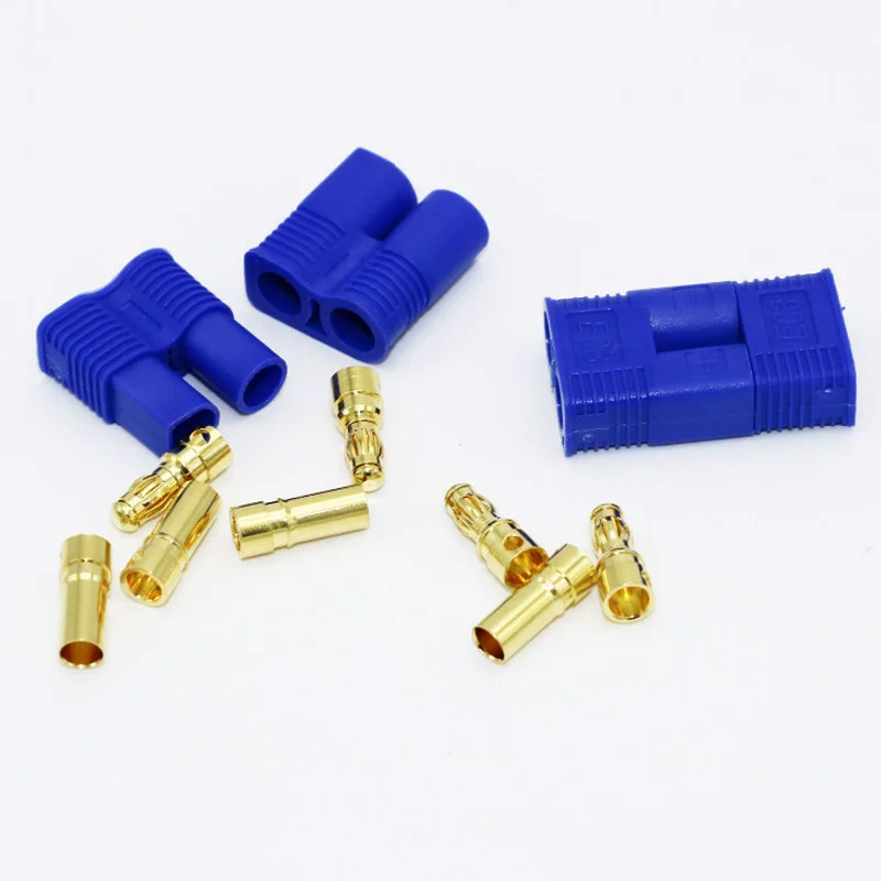 5 / 10 / 20 / 50 /100 pairs EC3 Female Male 3MM Bullet Connector Plugs for RC Car Plane Multi-Copter Lipo Battery ESC Motor Part