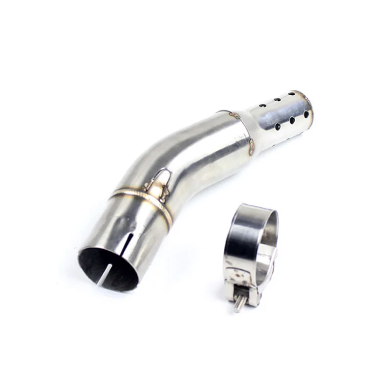 Slip-on For CFMoto NK400 CF NK 400 650 Middle pipe Motorcycle Exhaust Link Front Tube Escape Moto Motorbike Scooter all year