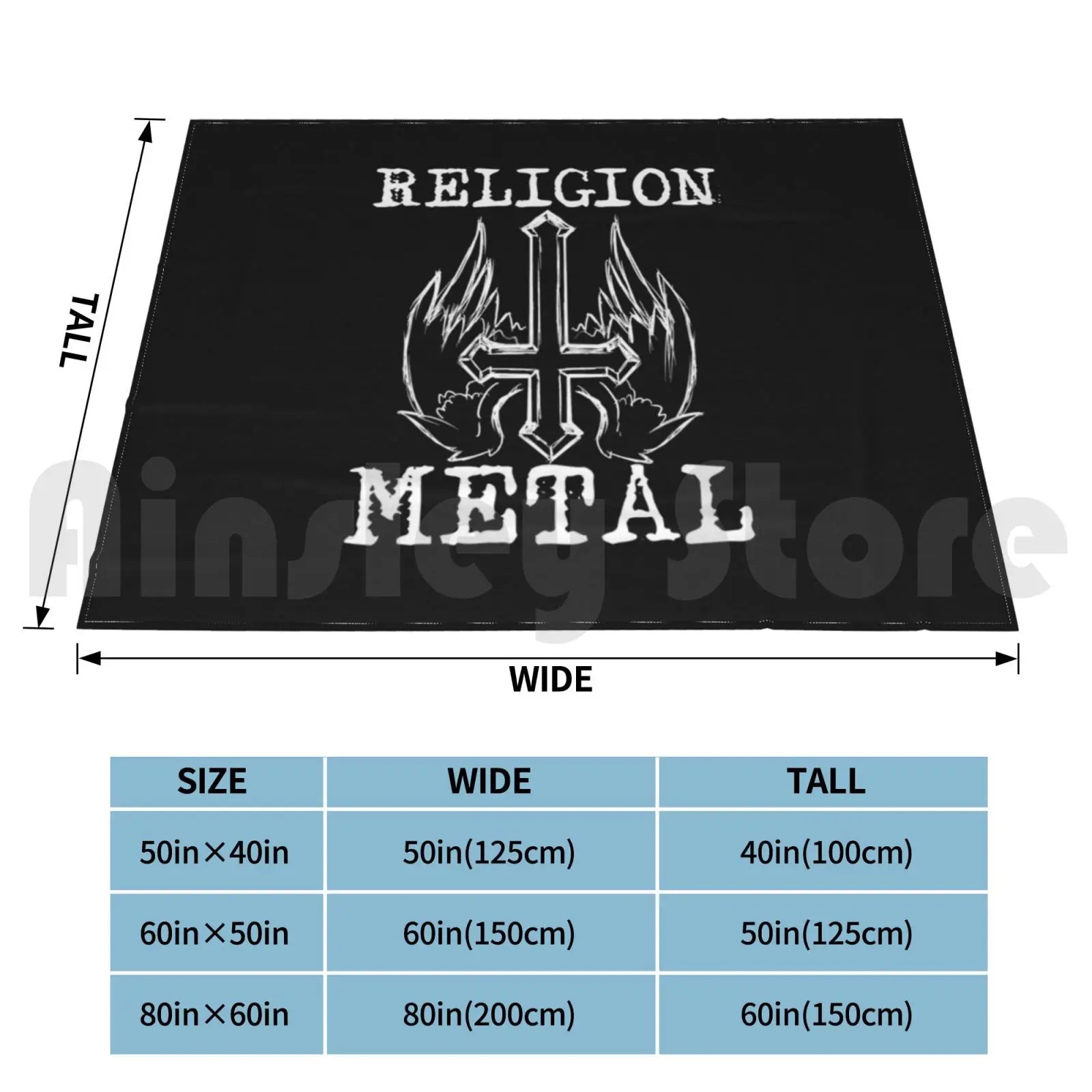 Religion Metal Blanket For Sofa Bed Travel Metal Heavy Metal Rock Heavy Black Metal Musik Death Metal Festival