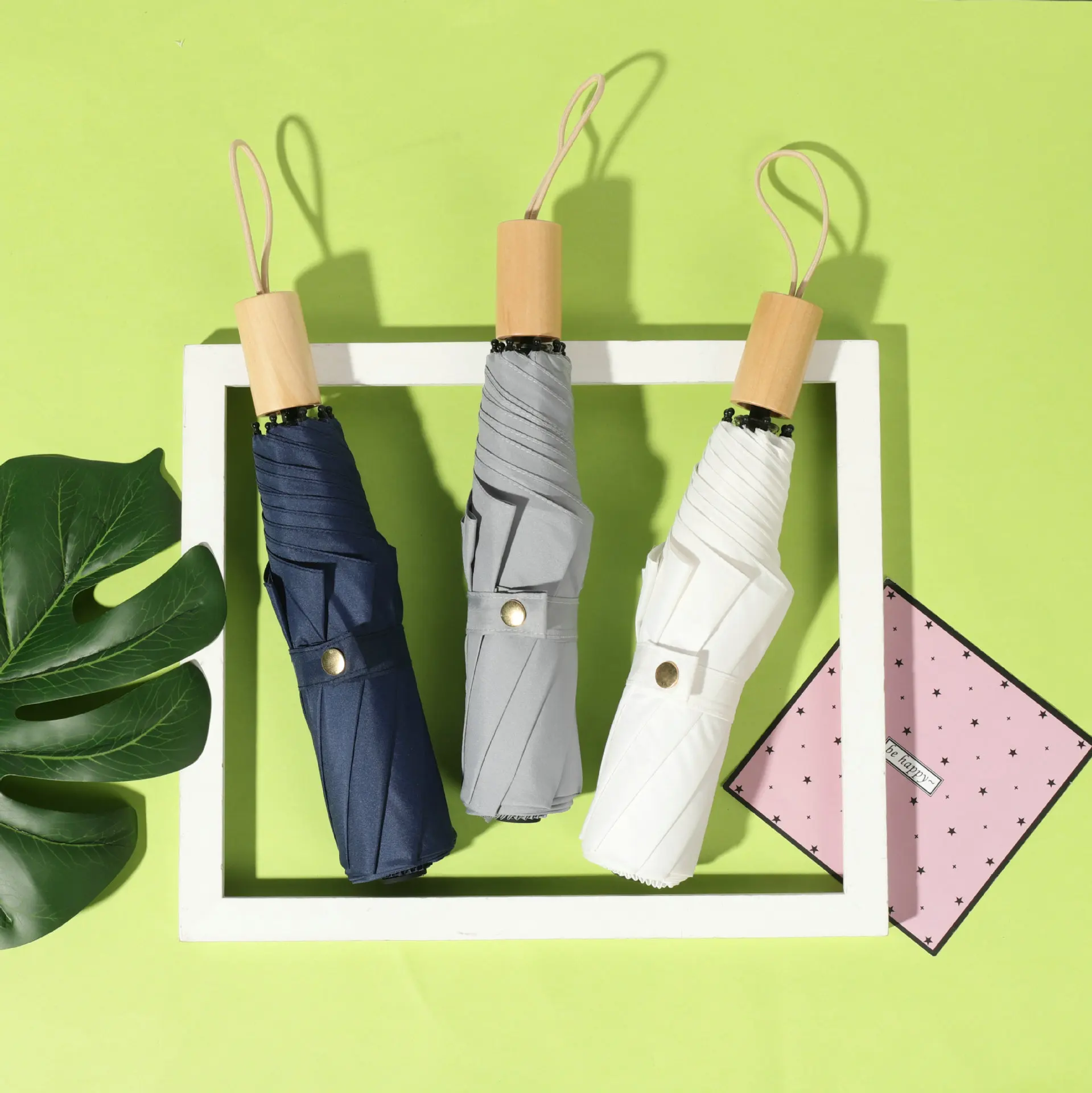 Folding Windproof Umbrella Automatic Women Kawaii Fashion Portable Umbrella High Quality Creativity Paraguas Umbrella BC50ZS