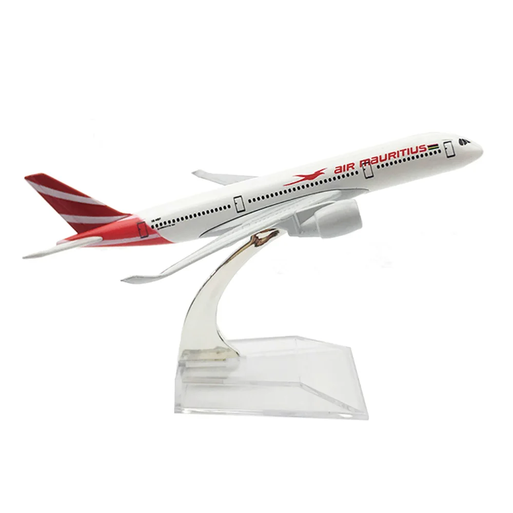 

1/400 Scale Aircraft Airbus A350 Air Mauritius 16cm Alloy Plane Model Toys Children Kids Gift for Collection