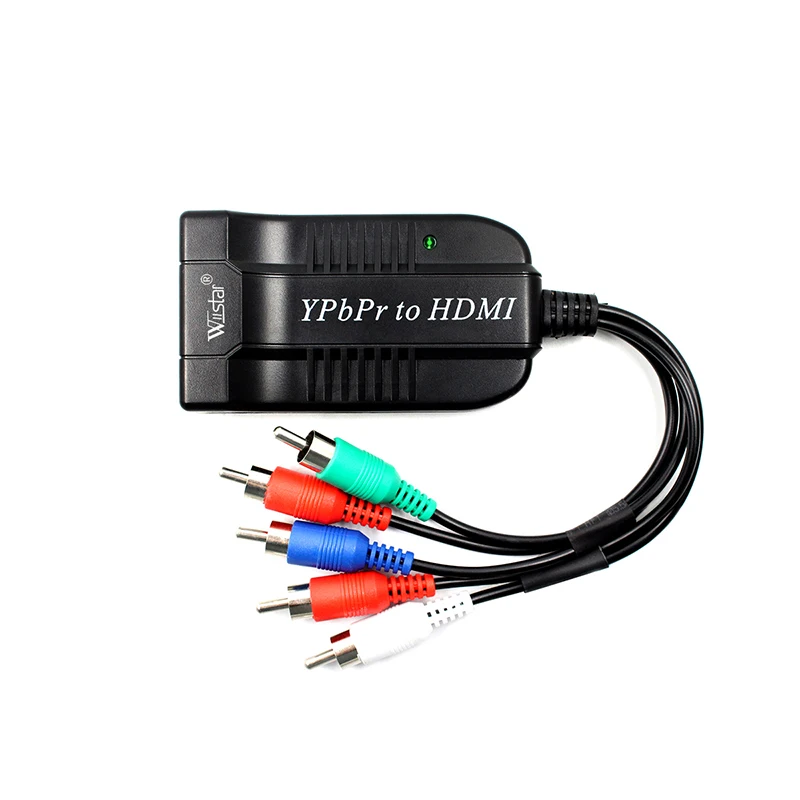 5 konwerter wideo-audio RCA Ypbpr na HDMI HDTV z zasilaczem (kabel USB DC)