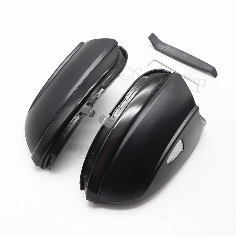 Voor Volkswagen VW Scirocco Passat Eos CC Kever Jetta Zwarte Cover Side Wing Spiegel Indicator Dynamische Richtingaanwijzer LED Licht