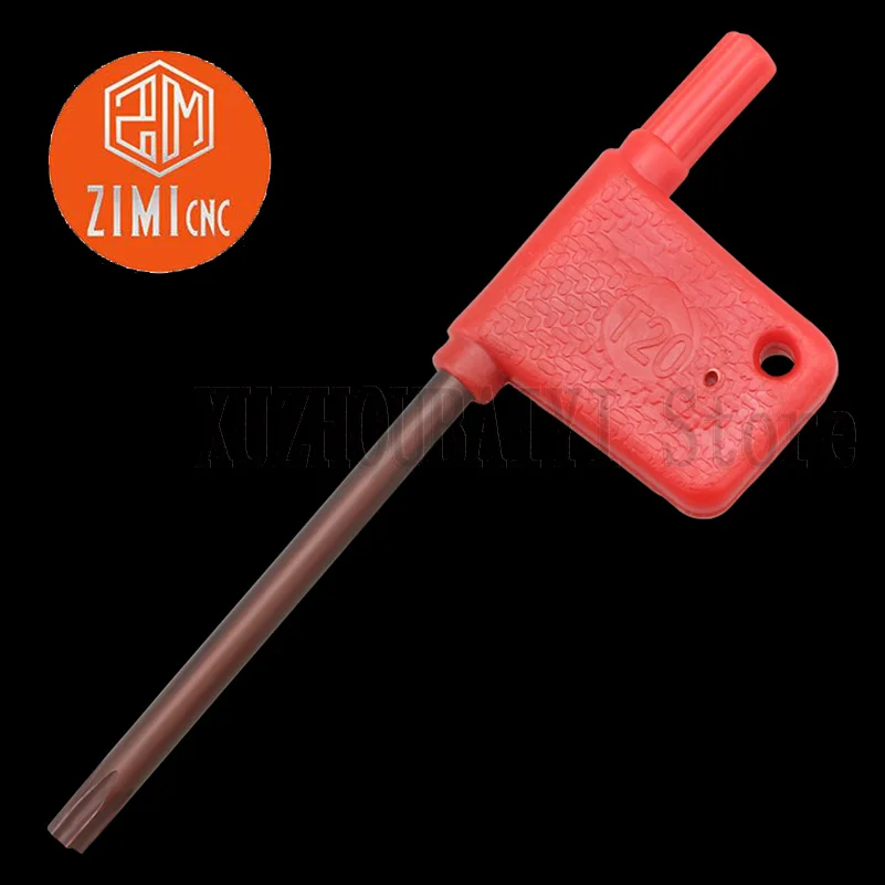 10 sztuk T5 T6 T7 T8 T10 T15 T20 czerwona flaga klucz plum klucz narzędzie CNC akcesoria S2 wewnętrzna sześciokąt U wiertła klucz arbor klucz