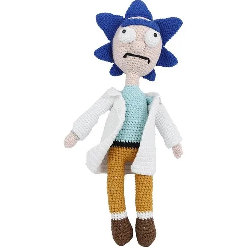 Amigurumi Doctor Rick Washable Hand Knitting Sleeping Friend Model.1 Size 40 Cm