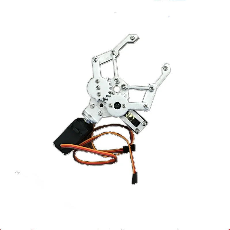 2 Dof อลูมิเนียมแขนหุ่นยนต์ CLAMP Claw Mount Kit + Servo สําหรับหุ่นยนต์ Manipulator DIY Rc ของเล่น