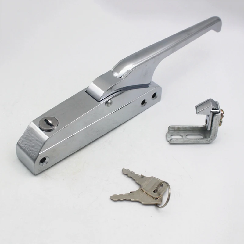 Side-Mounted Freezer Oven Door Handle Cold Storage Knob Lock Latch Hardware Pull Part Industrial