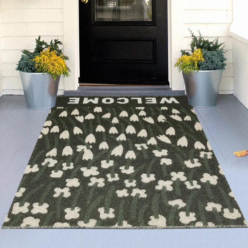 Fashion Style Home Doormat Living Room Mat Kitchen Mat PVC Anti-slip Mat Can Be Cut Custom Mat Carpet Entrance Door Mat Carpet