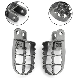 Areyourshop for Honda CR80 XR250/400 XR350R XR600R XR650L XR650R Steel Foot Pegs Footpeg Motorcycle Covers Pegs