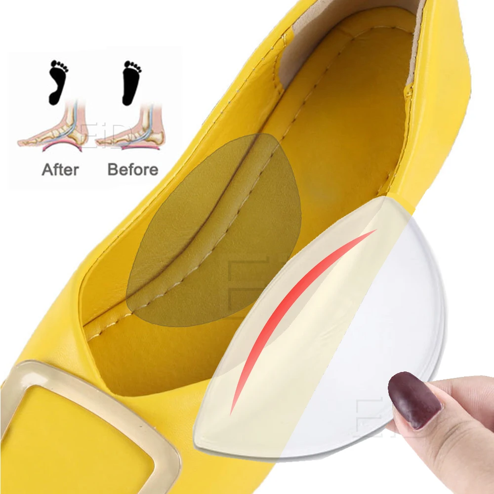 EiD Silicone Gel Arch Supports Forefoot Pads for Women man High Heels Sandals Insert Pad Massage Foot Care Shoes Insoles Sole