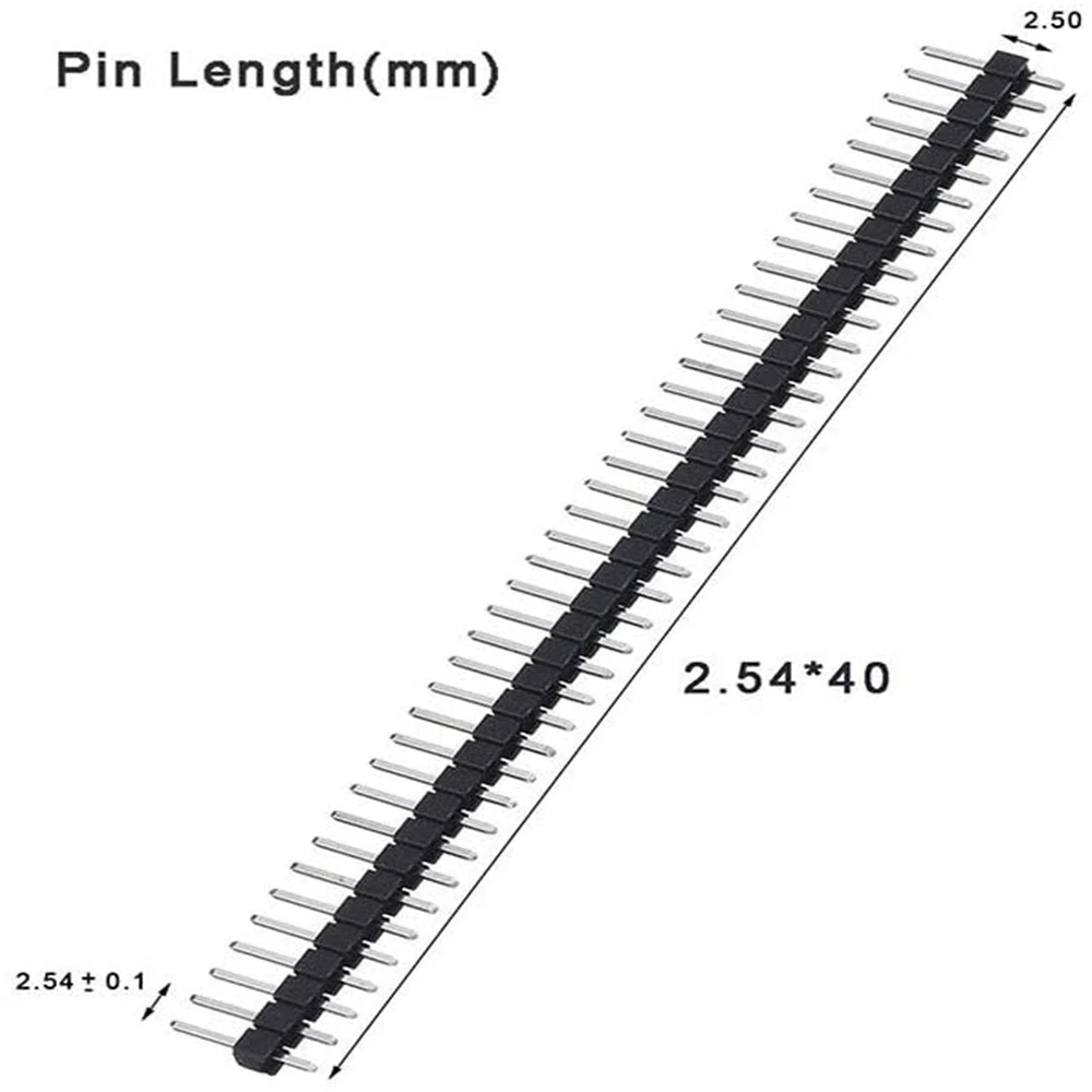 20 Pcs 10 Pairs 40 Pin 1x40 Single Row Male And Female 2.54 Breakable Pin Header PCB JST Connector Strip For Arduino DIY Kit