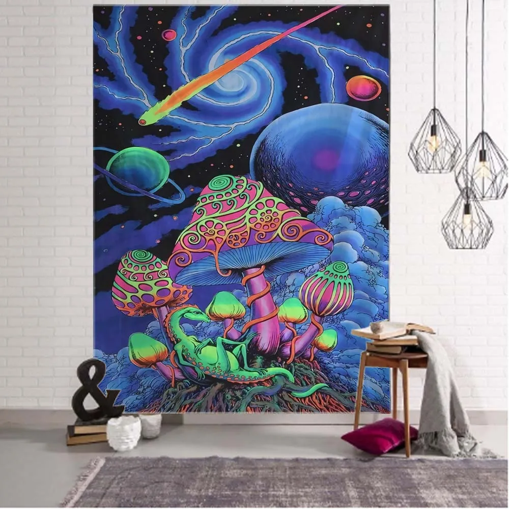 Tapijt muur opknoping chakra psychedelische kunst dier bohemien hippie hekserij woonkamer slaapkamer wanddecoratie yoga mat