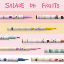 FLORTTE Fruit Salad Series Color Waterproof Liquid Eyeliner Long-lasting and Non-smudging Easy to Wear Eye Makeup Cosmetics