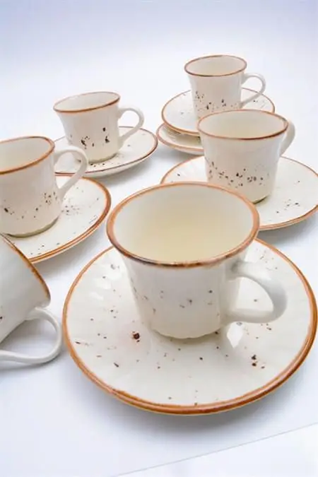 

DOLBOVI Acar Seda 6 Personality Porcelain coffee cup Set Cream 16917 mug кружка coffee cup cup