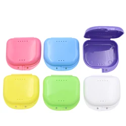 6 Colors Denture Bath Box Case Dental False Teeth Appliance Container Storage Boxes Denture Teeth Whitening Oral Care